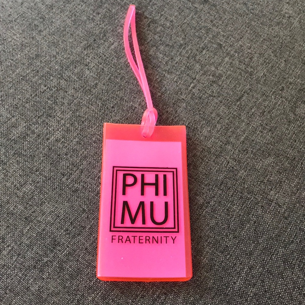 Phi Mu luggage bags